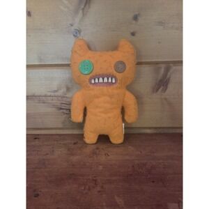 Spin Master Fergus Fuggler 9" Orange Felt Monster Plush Stuffed Button Eyes D51